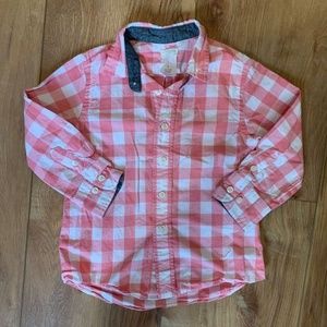 Crewcuts Pink Buffalo Check Button Down | 2T